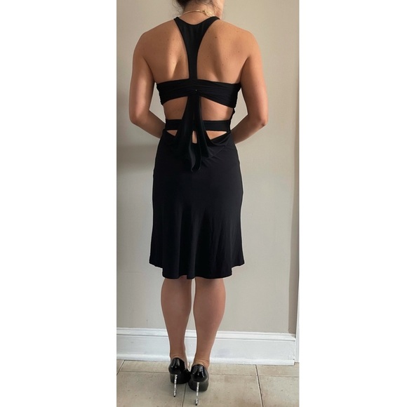 Jovani Midi Dress Black - Picture 3 of 4